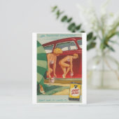 Vintage Ad Poster Briefkaart (Staand voorkant)