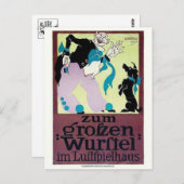 Vintage Ad Poster Briefkaart (Voorkant / Achterkant)