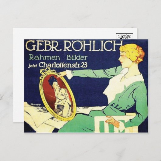 Vintage Ad Poster Briefkaart (Voorkant / Achterkant)