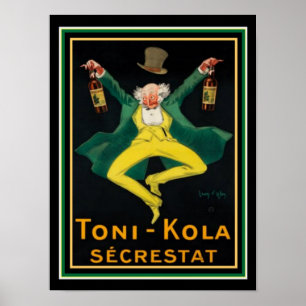 Vintage Ad Poster voor Toni-Kola Secrestat 12 x 16
