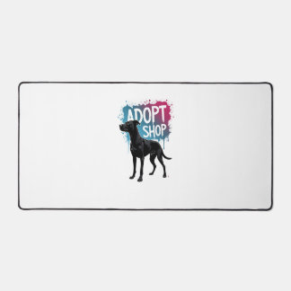 Vintage Adopteer Niet Winkelen Hond Graffiti Reddi Bureaumat