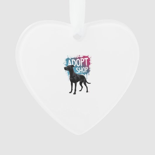 Vintage Adoptez Ne Faites Pas D'Achats Chien Graff (devant)