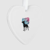 Vintage Adoptez Ne Faites Pas D'Achats Chien Graff (devant)