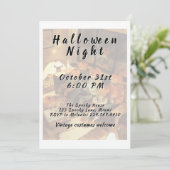 Vintage Adult Halloween Costume Party Kaart (Staand voorkant)