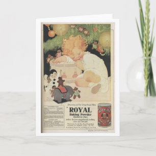 Vintage advertentie - Royal Baking Powder, Feestdagen Kaart