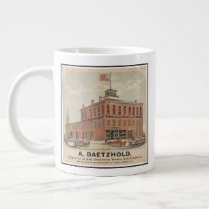 Vintage advertentie van August Baetzhold, wijnen & Extra Grote Beker