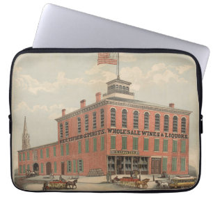 Vintage advertentie van August Baetzhold, wijnen & Laptop Sleeve
