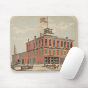 Vintage advertentie van August Baetzhold, wijnen & Muismat