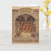 Vintage advertentie voor Belfast Ginger Ale. Kaart (Gele Bloem)