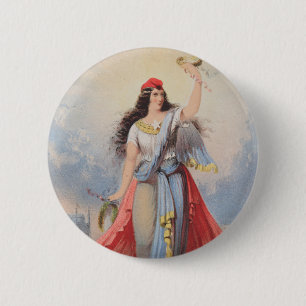 Vintage advertentie voor bitters verkocht door S.S Ronde Button 5,7 Cm