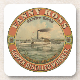 Vintage advertentie voor Fanny Ross koper gedistil Bier Onderzetter