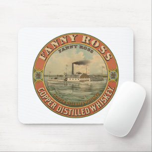 Vintage advertentie voor Fanny Ross koper gedistil Muismat