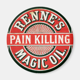 Vintage advertentie voor Renne's Pain Killing Magi Magneet