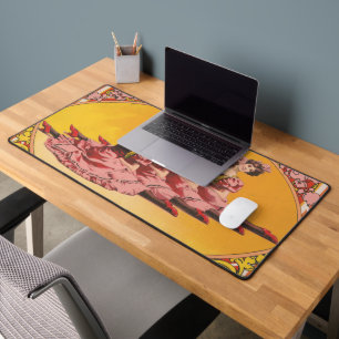 Vintage advertentie voor Saratoga Red Spring Split Bureaumat