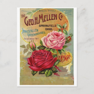 Vintage advertentie Wenskaart bij elke gelegenheid Briefkaart