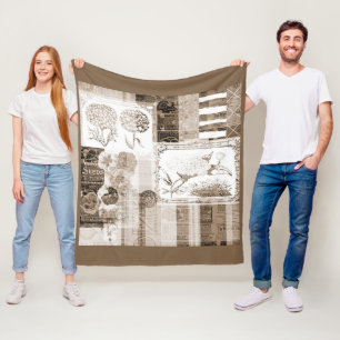 Vintage Advertentievorming - Vleekwand, 50 x 60 in Fleece Deken