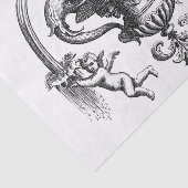 Vintage-afbeelding met Cherubs-ontkoppeling Tissuepapier (Detail)