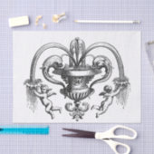 Vintage-afbeelding met Cherubs-ontkoppeling Tissuepapier (Craft)