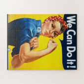 Vintage-afbeelding van Rosie de Riveter Legpuzzel (Horizontaal)