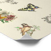 Vintage afdrukbare scrapbooking Afbeeldingen Poster (Hoek)