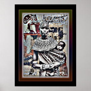 Vintage Afrika 1820 Poster