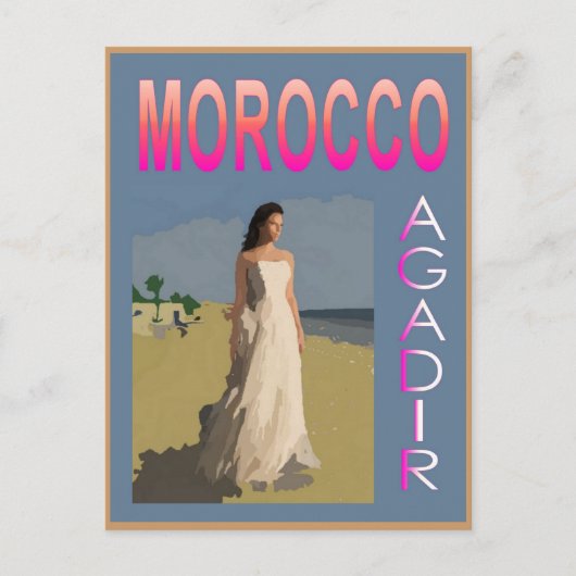Vintage Agadir Briefkaart (Voorkant)