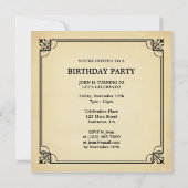 Vintage âge à la perfection drôle Invitation d'ann (Dos)