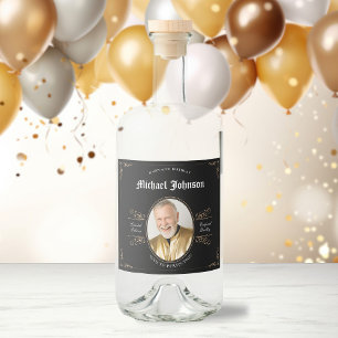 Vintage Aged to Perfection 50th Verjaardagscadeau Likeurfles Etiket