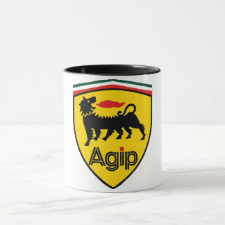 Vintage Agip Logo Coffee Mug with Six-Legged Dog Mok