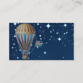 Vintage air chaud Ballotte de nuit Mariage Cartes  (Dos)