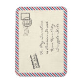 Vintage Air Mail Briefkaart Magneet (Verticaal)