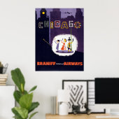 Vintage Airline Windy City Chicago Affiche de voya (Bureau à domicile)