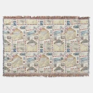 Vintage Airmail Avontuur (2) Deken
