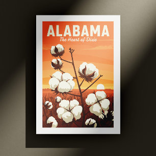 Vintage Alabama Briefkaart