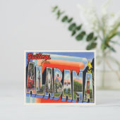 Vintage Alabama Briefkaart (Staand voorkant)