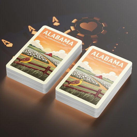 Vintage Alabama Pokerkaarten