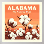 Vintage Alabama Poster (Voorkant)