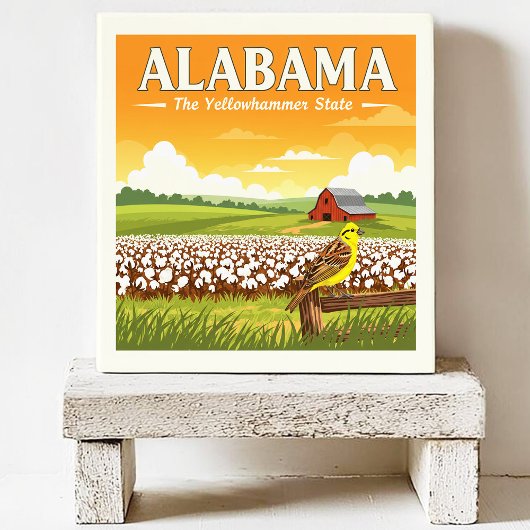 Vintage Alabama Tegeltje