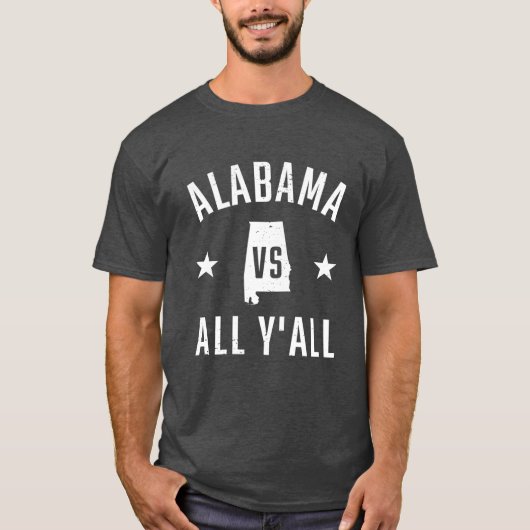Vintage Alabama Vs All T-shirt (Voorkant)