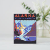 Vintage Alaska Briefkaart (Staand voorkant)