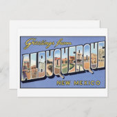 Vintage Albuquerque Briefkaart (Voorkant / Achterkant)