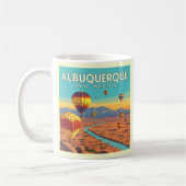 Vintage Albuquerque New Mexico Koffiemok (Links)