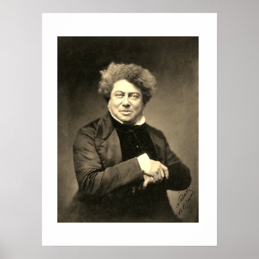 Vintage Alexandre Dumas Poster (Devant)