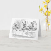 Vintage Alice au pays des merveilles Carte d'anniv (Fleur jaune)