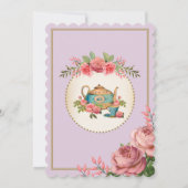 Vintage Alice au pays des merveilles Invitation ré (Dos)