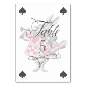Vintage Alice au pays des merveilles Rabbit Carte (Dos)