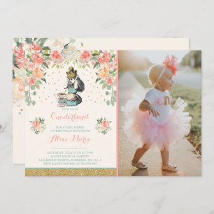 Vintage Alice dans ONE derland Invitation d'annive