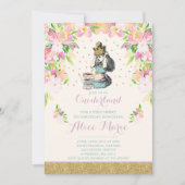 Vintage Alice dans ONE derland Invitation d'annive (Devant)