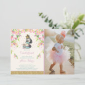 Vintage Alice dans ONE derland Invitation d'annive (Debout devant)