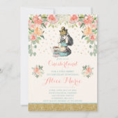 Vintage Alice dans ONEderland Invitation d'anniver (Devant)